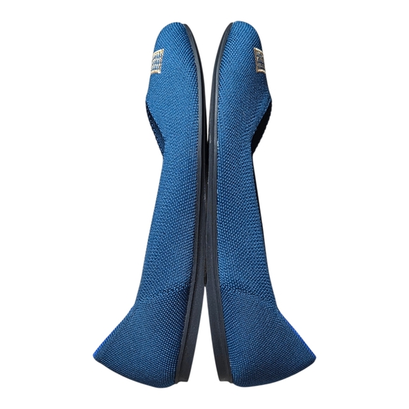 Rothy’s The Flat Polar Blue Knit Ballet Flats Sustainable Blue Size 9 NIB - Picture 5 of 12